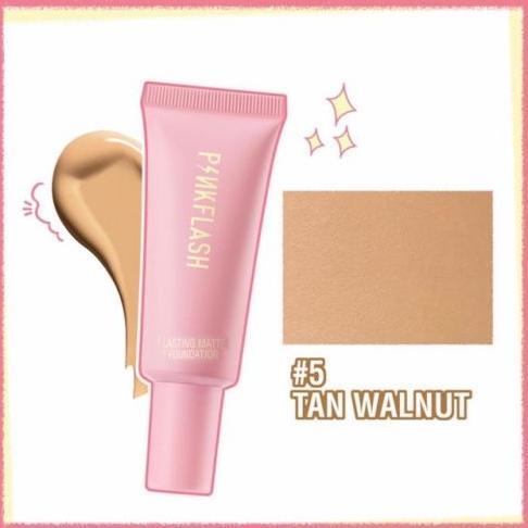 Gambar Ori 100% Pinkflash Foundation Matte Full Coverage | Pink Flash - 05 Tan Walnut dari Echa487 undefined Tokopedia