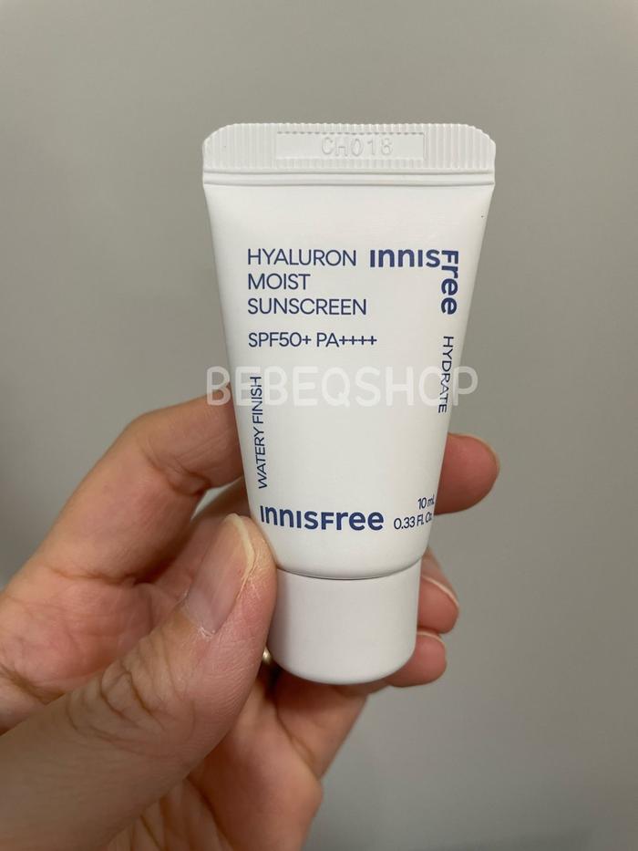 Gambar Innisfree Hyaluron Moist Sunscreen Essence Texture SPF50+ PA++++ - 10mL dari Bebeqshop88 undefined Tokopedia
