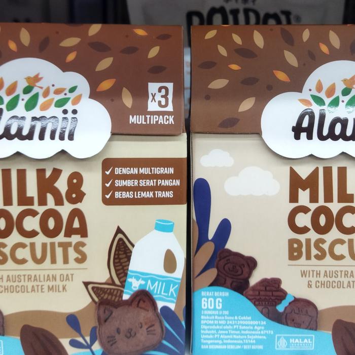 Gambar Alamii biscuit bayi 1+tahun 3 varian rasa 60gr - milk cocoa dari Dio-mart undefined Tokopedia