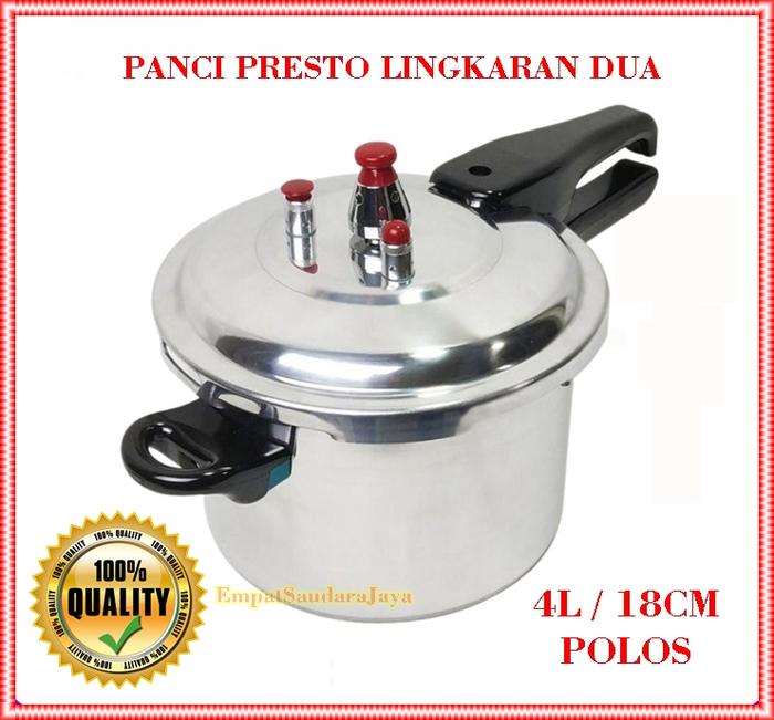 Gambar Panci Presto Full Stainless Steel 304 Super Tebal Awet 4/5/6/8/10/12 Liter - 4L dari Guiness99OnlineShop undefined Tokopedia
