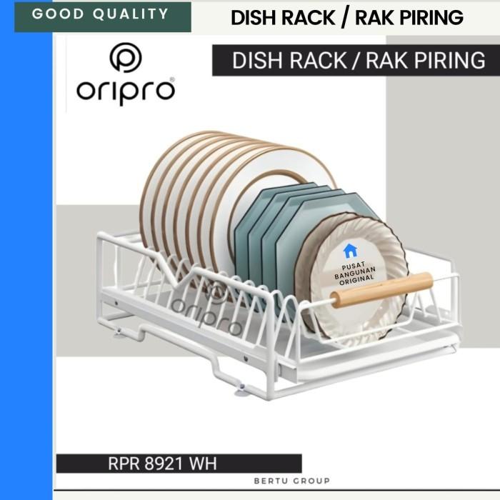 Gambar RAK PIRING DAPUR LACI KITCHEN SET STAINLESS  STEEL TEMPAT MANGKOK BOTOL DISH RACK BOTTLE WHITE PUTIH ORIPRO 8905 SS - 8921 WHITE dari PusatBangunanOriginal undefined Tokopedia