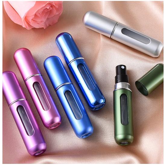 Gambar Botol parfum mini 5ml botol isi ulang parfum mini botol parfum aluminium botol parfum isi ulang 5 ml mini MLH D18 - Bulat Putih dari MyLittleHouse undefined Tokopedia