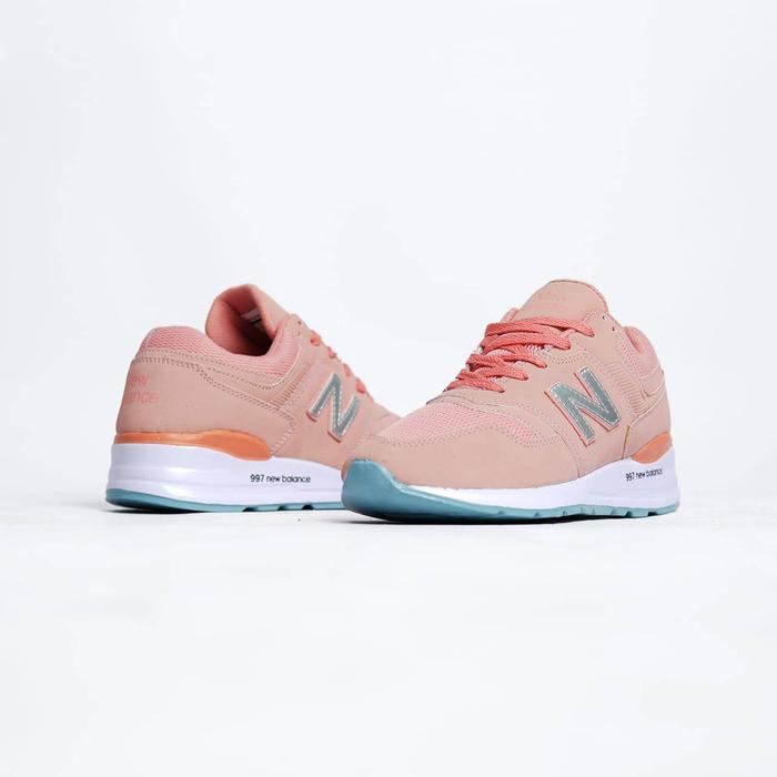 Jual Sepatu NB New Balance 997 Peach Series Sneakers Casual Wanita