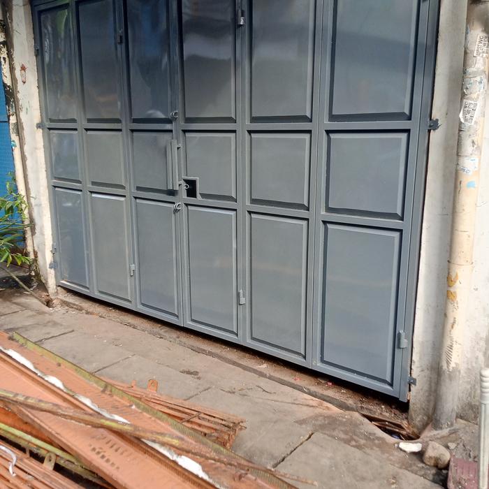 Gambar pintu besi lipat ruko/kios dari Rudi las mandiri undefined Tokopedia
