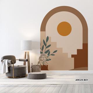 Gambar Stiker Dinding Aesthetic - Stiker Dinding Arch Design - Stiker Dinding Motif Abstrak 5 - Stiker Dinding Gambar Boho Style - Sticker Dinding - Wall Stiker - Wall Sticker - Wallpaper Custom Official - AVARC24-BO1, 110 x 150 dari Wallpaper Custom_NEW undefined Tokopedia