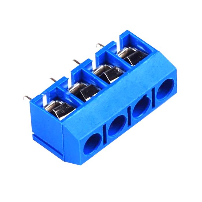 Gambar Terminal Block Biru 4pin Screw Connector pitch 5.0mm 250V 16A - Biru dari Rajacell Bekasi undefined Tokopedia