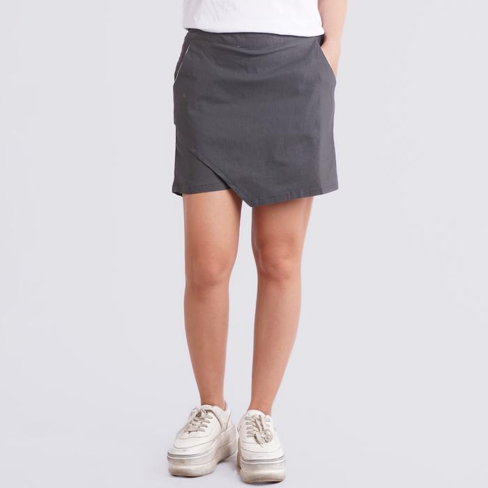 Gambar Celana Rok Pendek Katun Twill Wanita Mimosa Shorts - DLINE - Abu-abu dari DLINE OS undefined Tokopedia