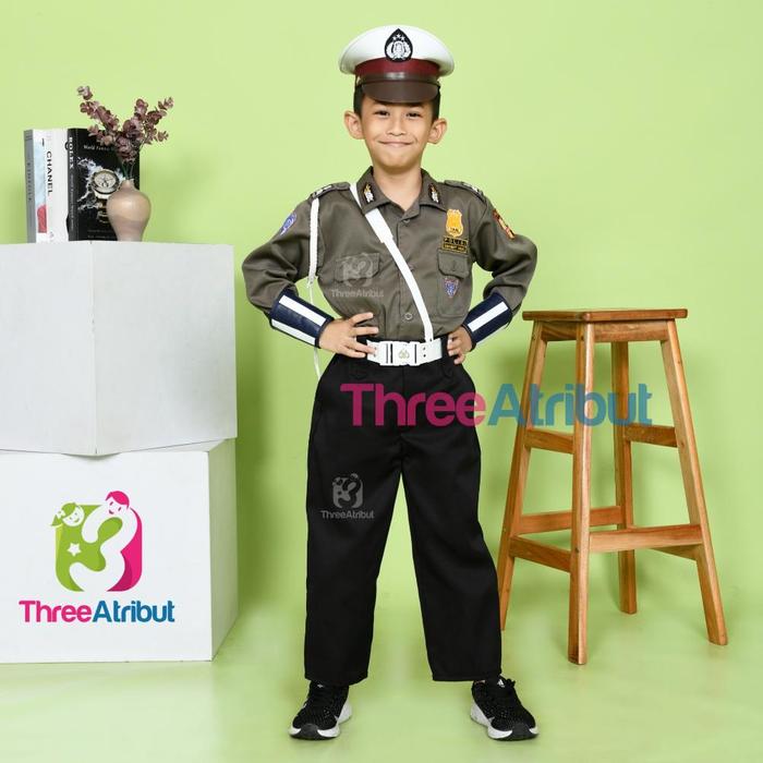Gambar READY!! Baju Polisi Lalu Lintas Polantas Anak Laki Laki Perempuan Seragam Profesi Anak Kostum Premium - POLANTAS COWO, S (3 - 5 TAHUN) dari GGdims undefined Tokopedia