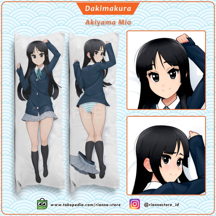 Jual Dakimakura Akiyama Mio K ON Jakarta Utara Rianna Store Tokopedia