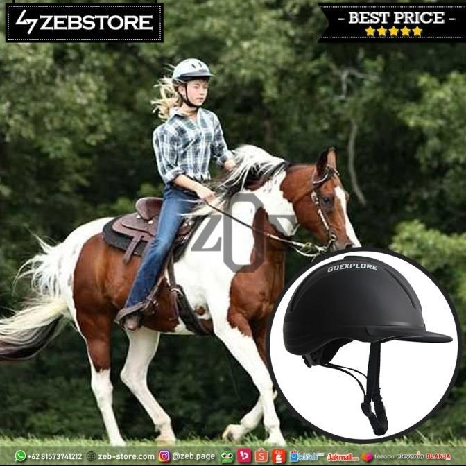 Gambar A2 Terbaruuu!!! Helm Pelindung Kepala Berkuda Riding Equestrian Goexplore dari dellaa_shopp22 undefined Tokopedia