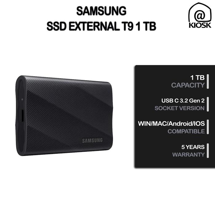 Gambar SSD Samsung T9 Portable 1TB 2TB 4TB / SSD External USB C / Speed Up To 2000mb/s  / Garansi Resmi - 1TB dari @kiosk undefined Tokopedia