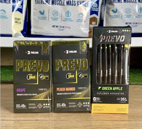 Gambar Prevo 7 SACHET Evolene Pre Workout PreWO WO PREWORKOUT - 7 SACHETAN - GRAPE dari Evolene Official Store undefined Tokopedia
