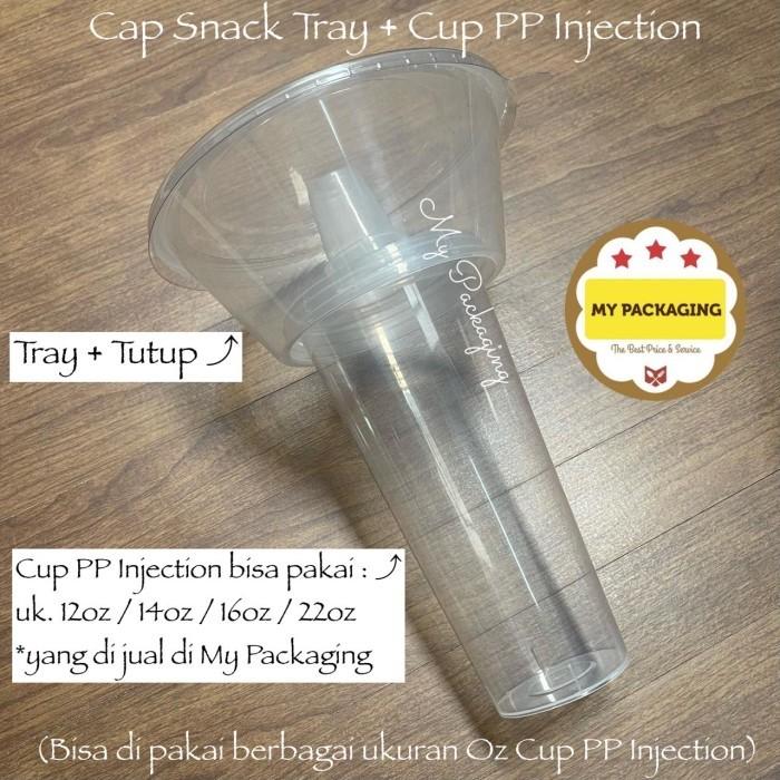 Gambar Snack Tray + Tutupnya + Gelas PP injection (5set) Lawson - 700ml bening dari My Packaging undefined Tokopedia