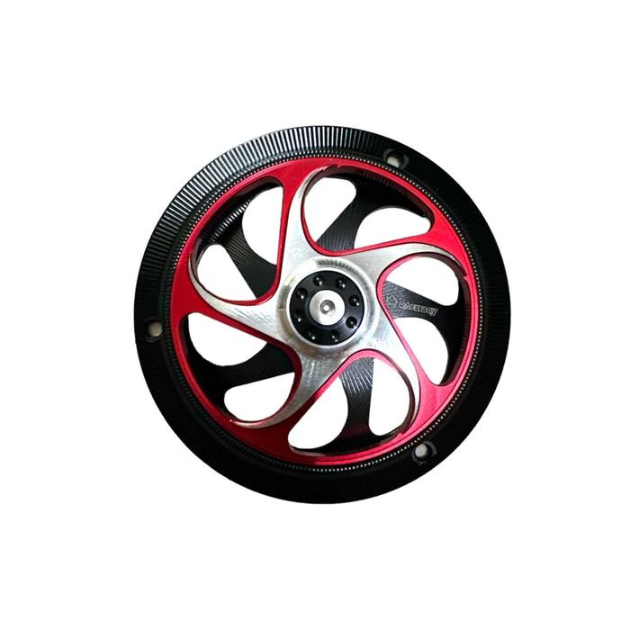 Gambar Cover Fan Spinner V2 Race Boy 2 Tone Full CNC Vespa Beat Mio - BLACK-RED dari Legend Motor Shop Id undefined Tokopedia