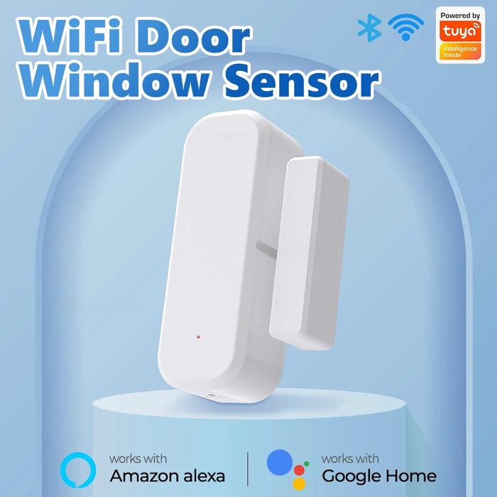 Gambar SMATRUL Sensor Pintar Pintu Jendela Tuya Smart WiFi Door Sensor Door Open Closed Detectors App Notification Alert security alarm support Alexa Google Home | 2.022.0441 | MC005-W-WIF-BLU dari More More More More undefined Tokopedia