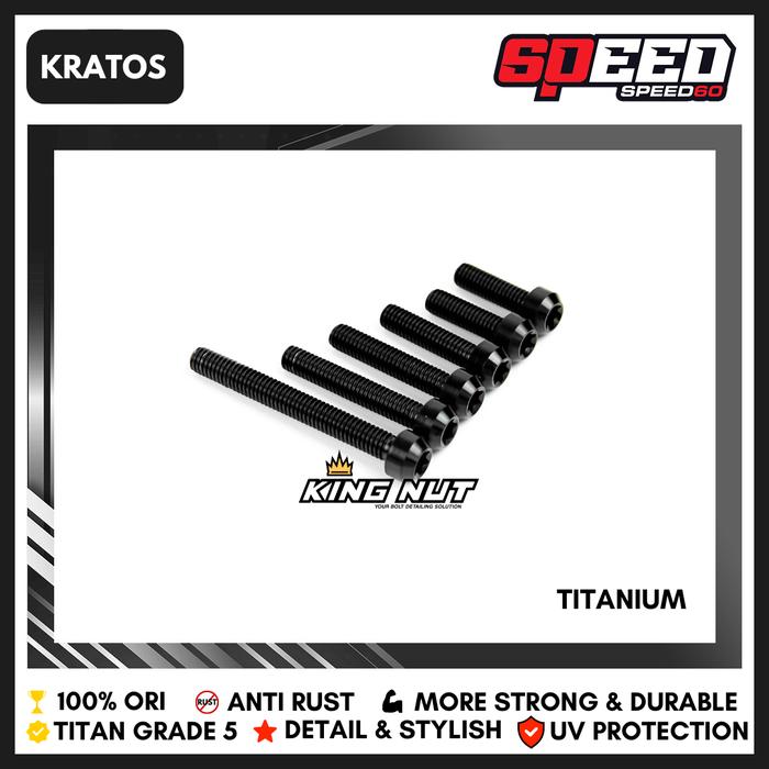 Gambar Probolt Titanium NT Baut Dudukan Master Rem RCB KTC RPD Brembo King Nut Grade 5 - Kratos, Baut 1pc dari Speed60 undefined Tokopedia