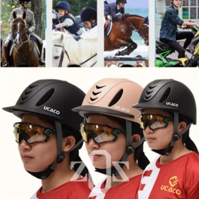 Gambar A2 Ori Helm Helmet Pelindung Kepala Berkuda Horse Riding Equestrian Ucaco - Mocca dari dellaa_shopp22 undefined Tokopedia