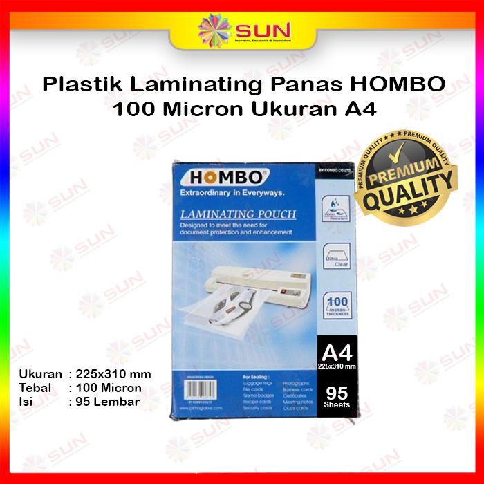 Gambar Plastik Laminating Laminasi Panas GK-Tech / Hombo / F4 / A4 / A3 - Hombo A4, Surabaya dari Sun Indonesia Kota Surabaya Tokopedia