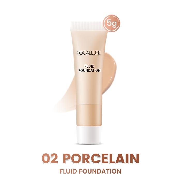 Gambar FOCALLURE FOUNDATION PRIMER MINI SIZE TRAVEL FRIENDLY UKURAN KECIL FLUID FOUNDATION CAIR EVER MATTE PORELESS PRIMER MUKA OIL CONTROL HIGH COVERAGE TRIAL - 02 PORCELAIN dari Toko Obat Palembang Bandung undefined Tokopedia