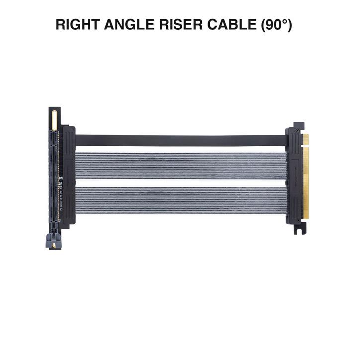 Gambar Tecware PCIe Gen 4.0 x16 Riser Cable Extender for High end GPU - 90 Degree dari Duta Mandiri Infokom undefined Tokopedia
