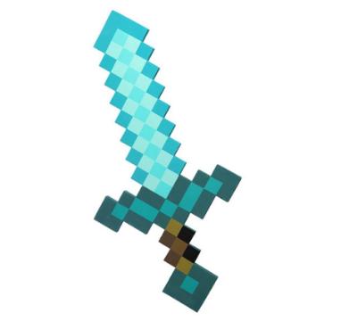 Gambar Mainan Pedang Minecraft sword bahan eva mine craft Creeper Diamond -  Sword dari TOKOO KU KI undefined Tokopedia