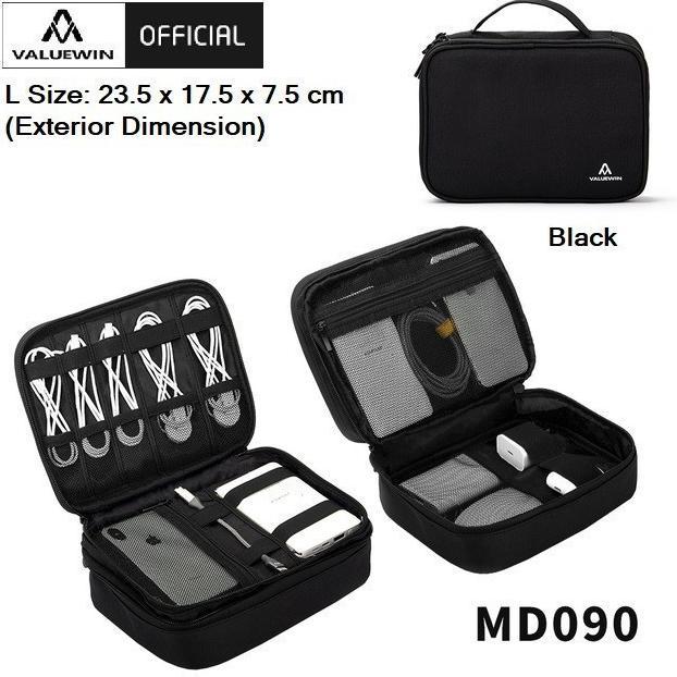 Gambar Promo Valuewin Md090 L Size - Pouch Travel Handbag Storage Aksesoris - Black dari Summishoops undefined Tokopedia