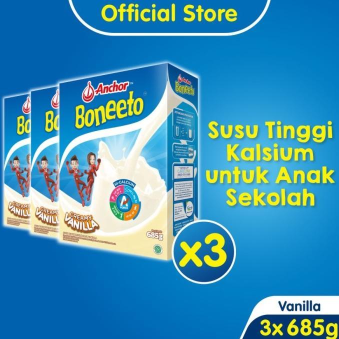 Gambar Boneeto Susu Bubuk Vanila 3 x 685g - Daya Pikir dan Tubuh Aktif dari mahesa04 undefined Tokopedia