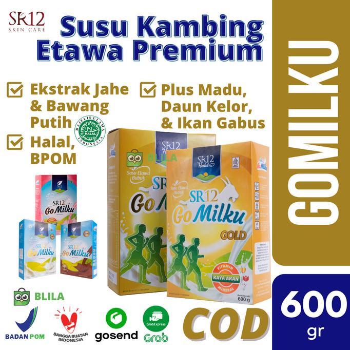 Gambar Go Milku SR12 Gold 600gr Ori Susu Kambing Etawa Bubuk Original BPOM dari mahesa04 undefined Tokopedia
