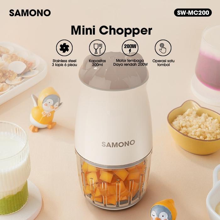 Gambar Samono Food Chopper SW-MC200 Food Processor SW MC200 SWMC200 Listrik - SW-MC200 Beige dari amac electronic store undefined Tokopedia