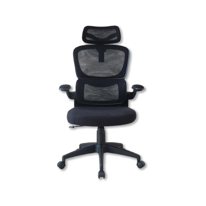 Gambar Rexus NC2 Office Chair Kursi Kantor Ergonomic with Lumbar Support Black/White - Hitam dari mdpsuperstore Kota Palembang Tokopedia