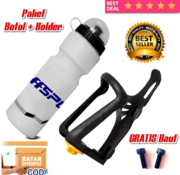 Gambar Holder Botol Sepeda Dan Botol Minum Sepeda - Putih dari Sandi Media undefined Tokopedia