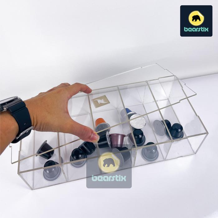 Gambar Kotak Display Nespresso Coffee Kopi Capsule Storage Acrylic Organizer - (A) 5 Slot dari Amita Technology & Bearstix undefined Tokopedia