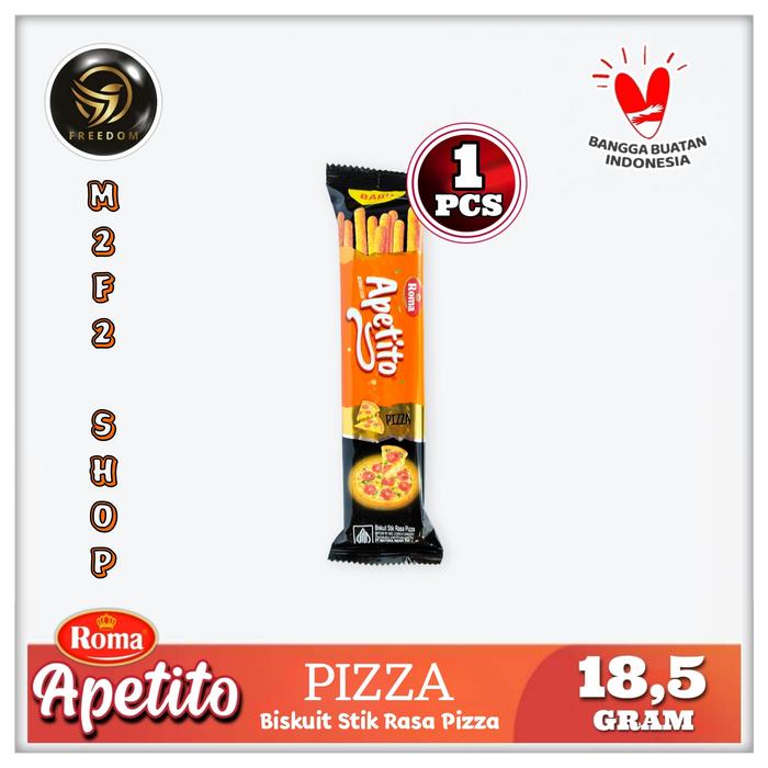 Gambar Roma Apetito Biskuit Stik Renyah & Gurih Rasa Pizza - 18,5 gr (Harga Satuan) dari M2F2 Shop - Paseban undefined Tokopedia