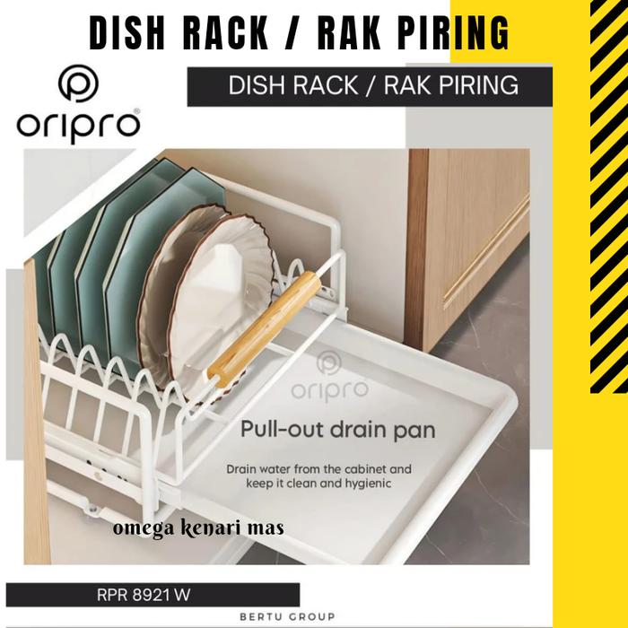 Gambar RAK PIRING DALAM KITCHEN SET SERBAGUNA BOTOL MANGKOK STAINLESS - 8921 WHITE dari OMEGA KENARI MAS undefined Tokopedia