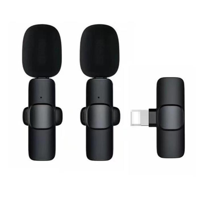 Gambar Borong Microphone Wireless Lavalier Type Radio Microphone Live Broadcast Anchor Recording Equipment Internet Celebrity Eating And Broadcasting Noise Reduction Wireless Microphone Video - IOS 2 MIC dari Beckleyh Koleksi undefined Tokopedia