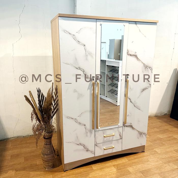 Gambar Lemari Baju Pakaian 5 Pintu (2p + 3p) Mebel Furniture Semarang - 3 pintu, Smg Rkit Cht DL dari Mebel Semarang MCS Furniture undefined Tokopedia