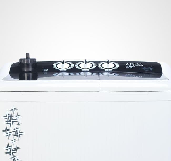 Gambar ARISA AW-9962 Mesin Cuci Black 8.5Kg - 9Kg (GARANSI RESMI) Promo - Hitam dari AbadijayashopResmi undefined Tokopedia