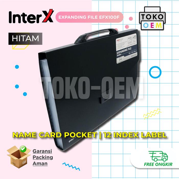Jual INTERX EXPANDING FILE WITH HANDLE FOLIO TAS DOKUMEN MAP SEKAT ...