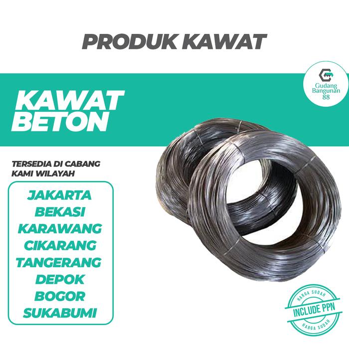Gambar KAWAT BETON / KAWAT BENDRAT 25 KG - 20 KG dari GUDANG BANGUNAN 88 JKT undefined Tokopedia