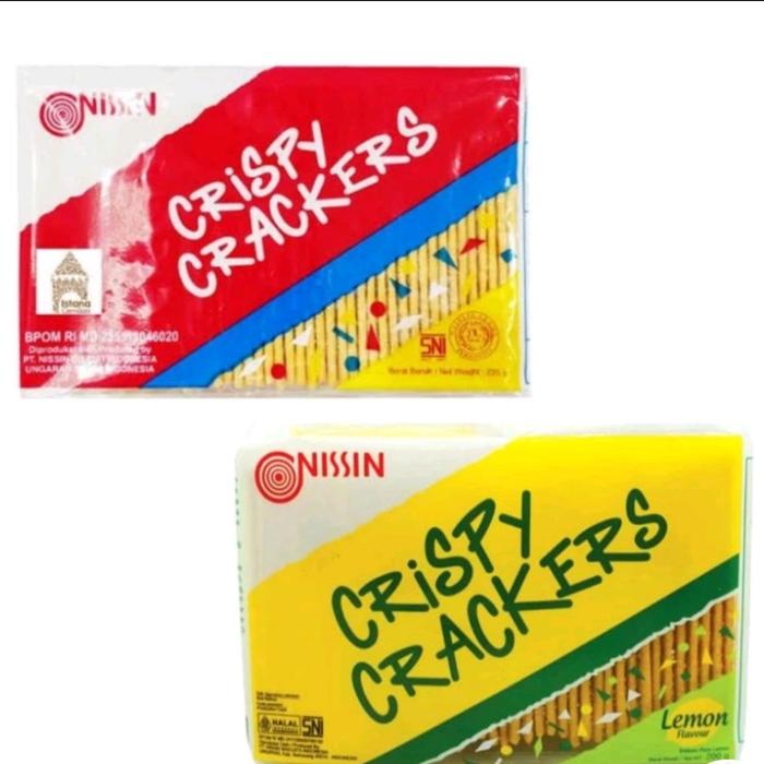 Gambar Nissin Crispy Crackers  250gr 2 varian rasa - Lemon dari TOKO RAL MANADO undefined Tokopedia