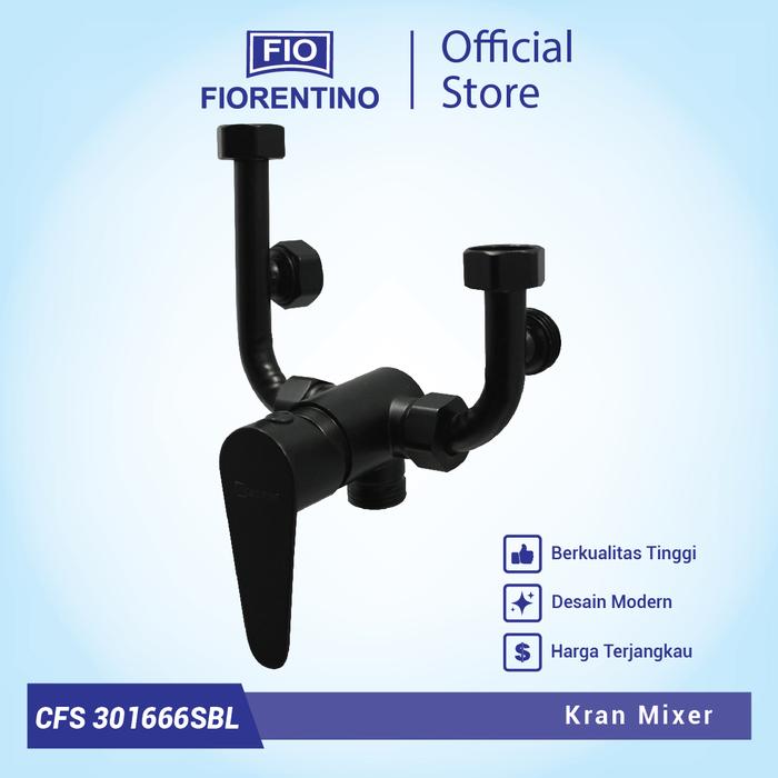 Gambar Fiorentino Kran Mixer Water Heater (Panas-Dingin) Shower CFS301666SBL - Hitam dari Fiorentino Sanitary undefined Tokopedia