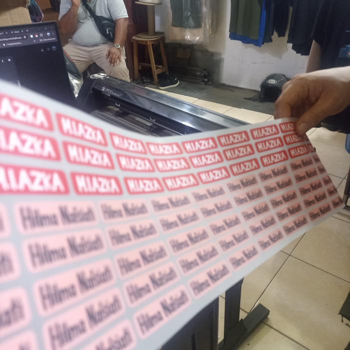 Gambar No 1 Cetak Stiker Label Nama Baju Harga Termurah Terdekat 2024 dari partner sablon undefined Tokopedia