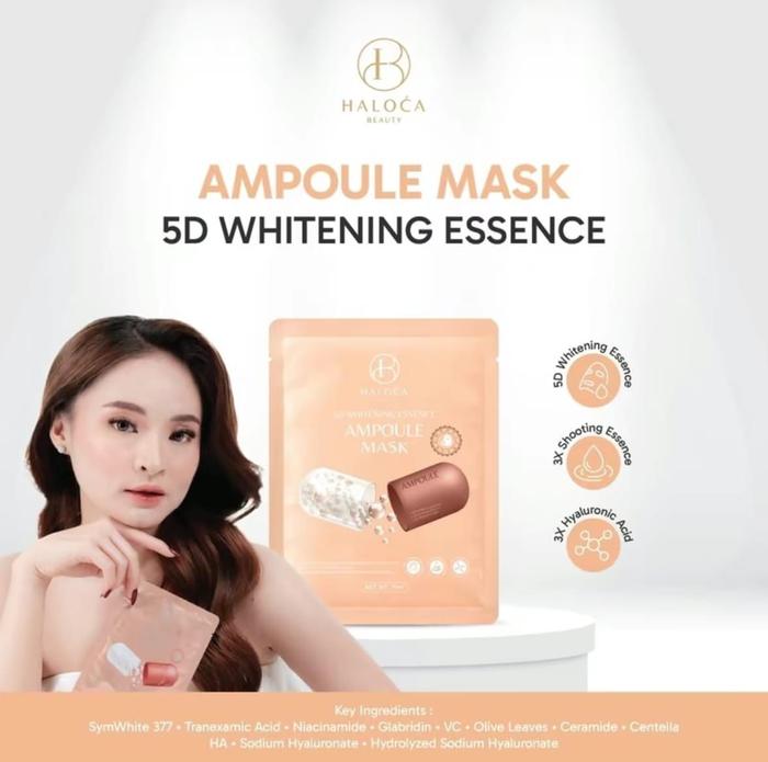 Gambar [Formula Baru]HALOCA BEAUTY - HB Chromosome 9D Whitening Night Lotion/ Essence Night Booster 250g (Original 100%) - Ampoule Mask dari ASICA BEAUTY undefined Tokopedia