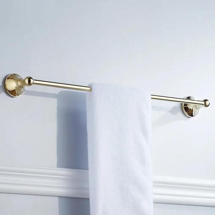 Gambar Best Towel Bars Gold Color Brass Towel Rail Single Towel Bar Bath dari Ana Asif undefined Tokopedia