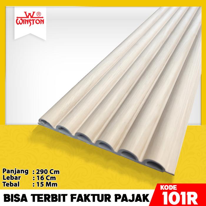 Gambar Termurah Wallpanel Wall Panel Bulat Molding Board PVC WPC Kisi Kisi Dinding motif urat kayu metalic marmer granit glossy puts - 101R dari Winston Ok undefined Tokopedia