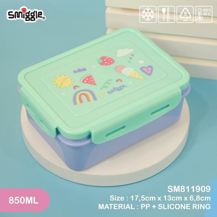 Gambar LUNCH BOX SMIGGLE TEENY TINY / KOTAK MAKAN SMIGGLE 850ML - Fruit 1103 dari Lapak_Anda undefined Tokopedia