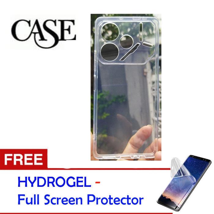 Gambar Soft Case for Tecno Pova 6 2024 - LI7 6.78 inch - Gratis Tempered Glass - CLEAR dari Mentari Grasindo Teknik undefined Tokopedia