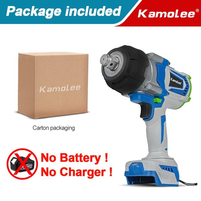 Gambar Kamolee Impact Wrench Jumbo 4100 N.M | Kunci Pas Listrik Brushless 3/4 | Mesin Impek Wrench - Alat Saja dari Great Alat listrik undefined Tokopedia