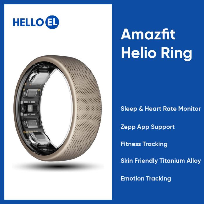 Gambar Amazfit Helio Ring Sleep Heart Rate Fitness Skin Friendly Titanium Alloy Monitor Zepp App Cincin Pintar - 10 dari Hello El Official undefined Tokopedia