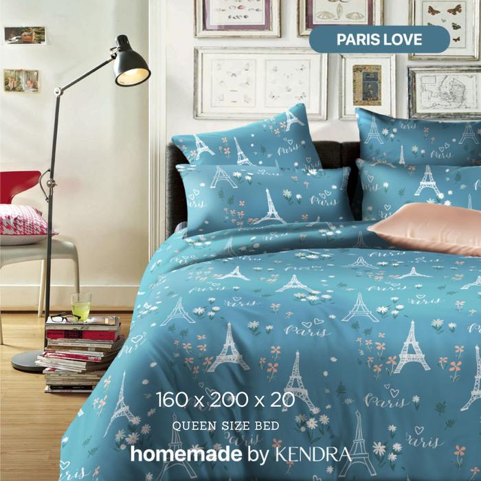 Gambar Homemade by Kendra Sprei Set 160x200x20 Queen Size Bed [T20] - Paris Love dari Kendra Indonesia undefined Tokopedia